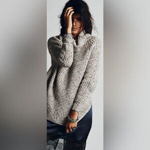 Jessica Simpson Multicolor Chunky Knit Cowl Neck Sweater